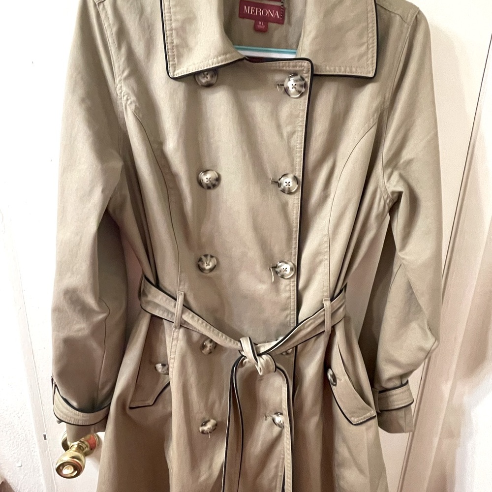 Merona water repellent trench coat